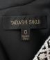 中古・古着 TADASHI SHOJI (タダシ ショージ) シシュウレースドレス ブラック×ホワイト：9000円