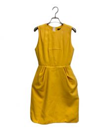 LOUIS VUITTON（ルイ ヴィトン）の古着「Sleeveless dress （ノースリーブワンピース）」｜イエロー