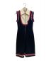 GUCCI (グッチ) Ruffles sleeveless dress(ラッフルスリーブレスドレス）/フリルノースリーブワンピース ブラック サイズ:S：40000円