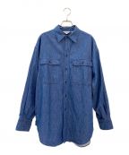 Americanaアメリカーナ）の古着「Oversized Denim Shirt」｜ブルー