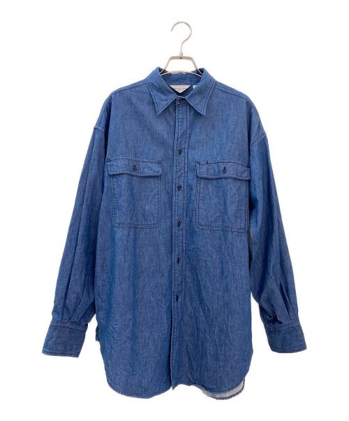 Americana（アメリカーナ）Americana (アメリカーナ) Oversized Denim Shirt ブルー サイズ:FREEの古着・服飾アイテム