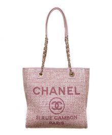 CHANEL（シャネル）の古着「ドーヴィルチェーンショルダーバッグ」｜ピンク