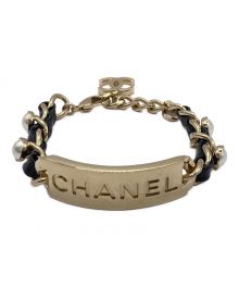 CHANEL（シャネル）の古着「パールチェーンブレスレット」｜ゴールド×ブラック