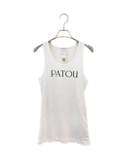 patou（パトゥ）patou (パトゥ) ロゴタンクトップ ホワイト サイズ:S 未使用品の古着・服飾アイテム