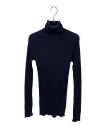 UNION LAUNCH（ユニオンランチ）の古着「silk honeycomb turtle neck」｜ブラック