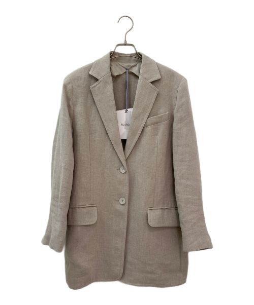 MaxMara（マックスマーラ）MaxMara (マックスマーラ) SAND LINEN ADELCHI BLAZER ベージュ サイズ:38の古着・服飾アイテム