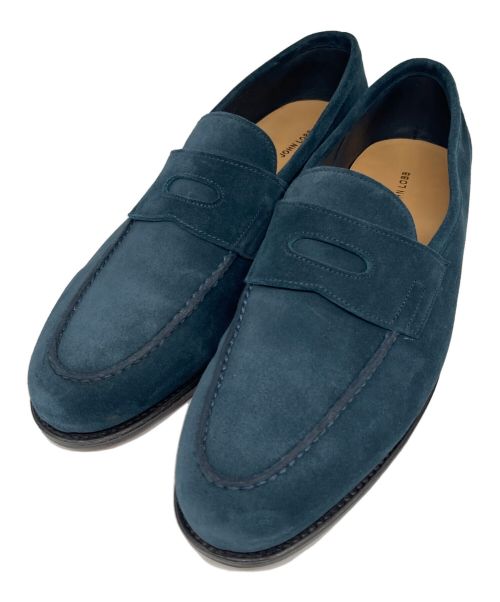 JOHN LOBB（ジョンロブ）JOHN LOBB (ジョンロブ) スウェード ローファー ブルー サイズ:8の古着・服飾アイテム