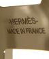 中古・古着 HERMES (エルメス) Hペルル スカーフリング シルバー×ゴールド：25000円