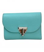 TIFFANY & Co.ティファニー）の古着「T Deco Small Wallet」｜ブルー