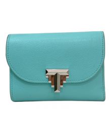 TIFFANY & Co.（ティファニー）の古着「T Deco Small Wallet」｜ブルー