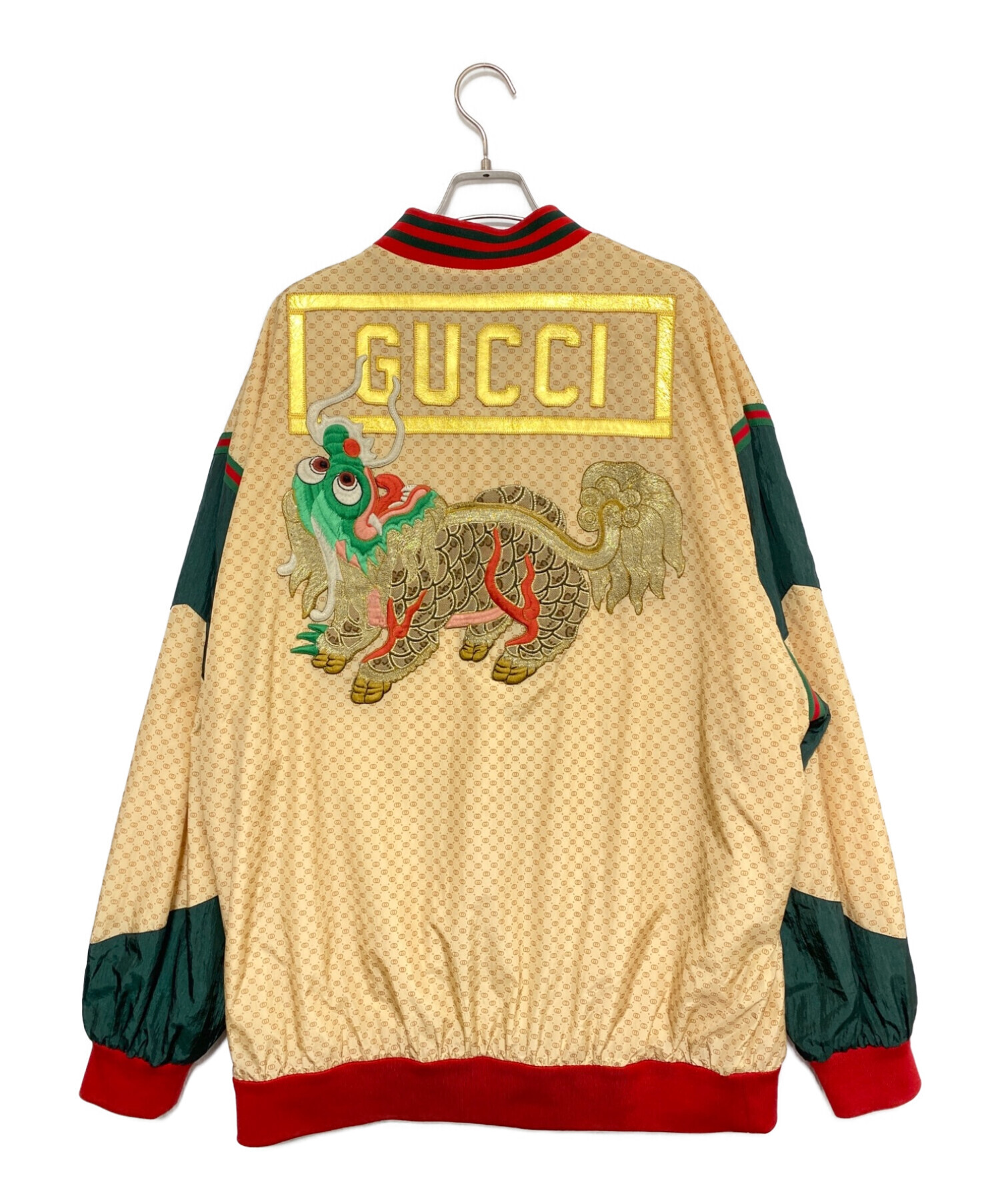 GUCCI (グッチ) DAPPER DAN (ダッパーダン) Dragon Track Jacket ベージュ サイズ:L