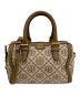 TORY BURCH（トリーバーチ）の古着「T MONOGRAM JACQUARD MINI DUFFLE BAG」｜ヘーゼルカラー