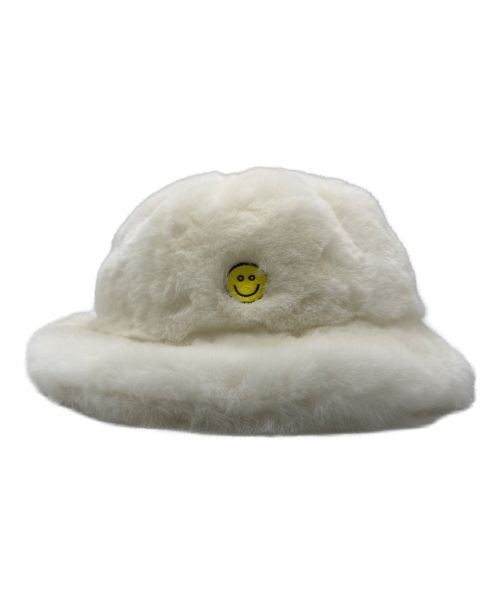 KIRIN（キリン）KIRIN (キリン) SMILE FAUX FUR BUCKET HAT ホワイトの古着・服飾アイテム