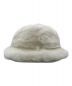 KIRIN (キリン) SMILE FAUX FUR BUCKET HAT ホワイト：9800円