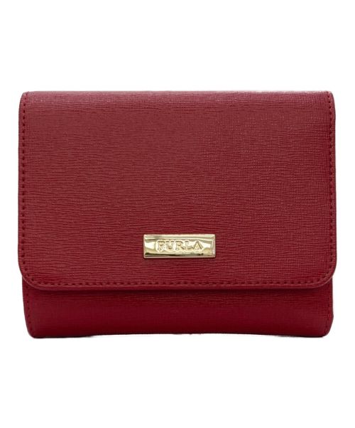 FURLA（フルラ）FURLA (フルラ) 3つ折り財布 レッドの古着・服飾アイテム