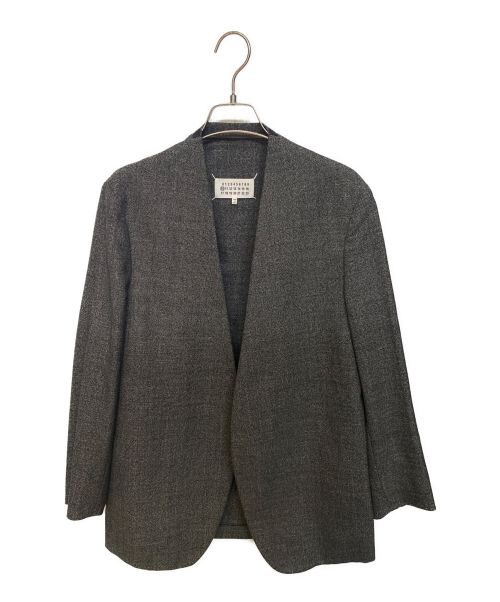 Maison Margiela（メゾンマルジェラ）Maison Margiela (メゾンマルジェラ) ノーカラージャケット グレー サイズ:44の古着・服飾アイテム