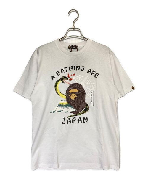 A BATHING APE（アベイシングエイプ）A BATHING APE (アベイシングエイプ) JAPANESE CULTURE TEE ホワイト サイズ:M 未使用品の古着・服飾アイテム