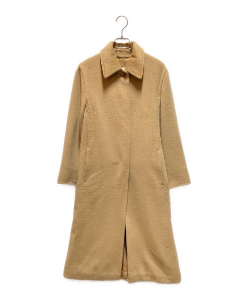 MaxMara（マックスマーラ）MaxMara (マックスマーラ) カシミヤステンカラーロングコート キャメル サイズ:32の古着・服飾アイテム