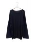 MM6 Maison Margiela (エムエムシックス メゾンマルジェラ) DUAL-FABRIC FITTED BOAT-NECK ブラック サイズ:S：17800円