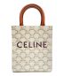 CELINE（セリーヌ）の古着「バーティカルカバ ミニ」｜タン×ホワイト