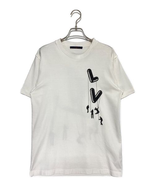 LOUIS VUITTON（ルイ ヴィトン）LOUIS VUITTON (ルイ ヴィトン) フロウティングプリントTシャツ ホワイト サイズ:Lの古着・服飾アイテム