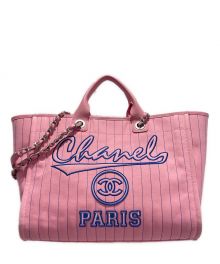 CHANEL（シャネル）の古着「ドーヴィルトートバッグ」｜ピンク