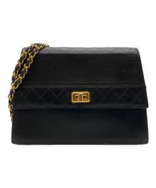 CHANEL（シャネル）の古着「2.55チェーンショルダーバッグ」｜ブラック×ゴールド金具