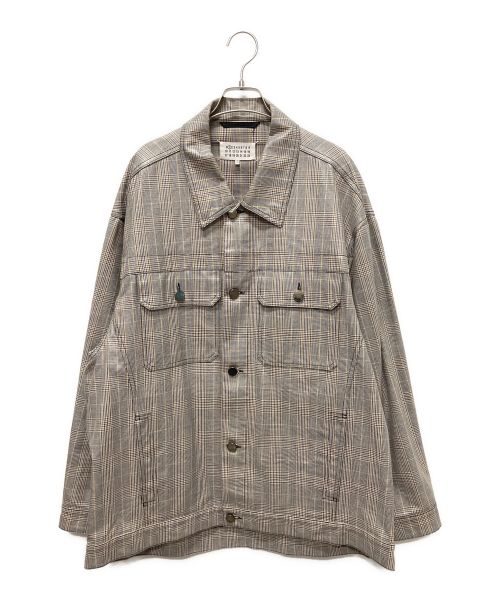 Maison Margiela（メゾンマルジェラ）Maison Margiela (メゾンマルジェラ) グレンチェックコーティングジャケット グレー サイズ:Sの古着・服飾アイテム