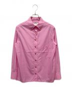 CHANELシャネル）の古着「1995ココ刺繍ボタンダウンシャツ」｜ピンク