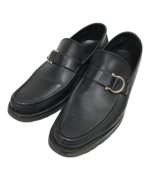 Salvatore Ferragamo（サルヴァトーレ フェラガモ）Salvatore Ferragamo (サルヴァトーレ フェラガモ) レザーシューズ ブラック サイズ:SIZE 8の古着・服飾アイテム