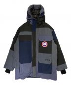 CANADA GOOSEカナダグース）の古着「PATCHWORK PARKA」｜ネイビー×ブラック