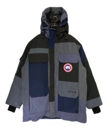 CANADA GOOSE（カナダグース）の古着「PATCHWORK PARKA」｜ネイビー×ブラック