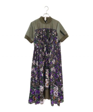 【中古・古着通販】sacai (サカイ) Nylon Bomber Dress Floral Print 