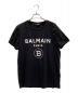 BALMAIN（バルマン）の古着「プリント ロゴ カットソー」｜ブラック