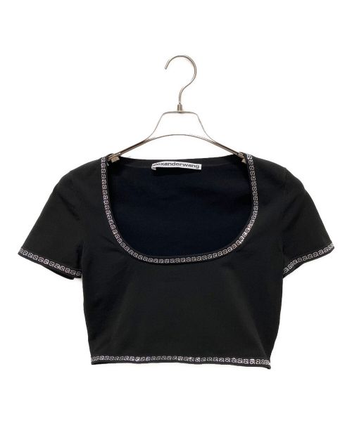 ALEXANDER WANG（アレキサンダーワン）ALEXANDER WANG (アレキサンダーワング) コントラスト トリム Tシャツ ブラック サイズ:Mの古着・服飾アイテム