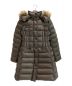 MONCLER（モンクレール）の古着「HERMIFUR/ダウン コート」｜ライトグレー