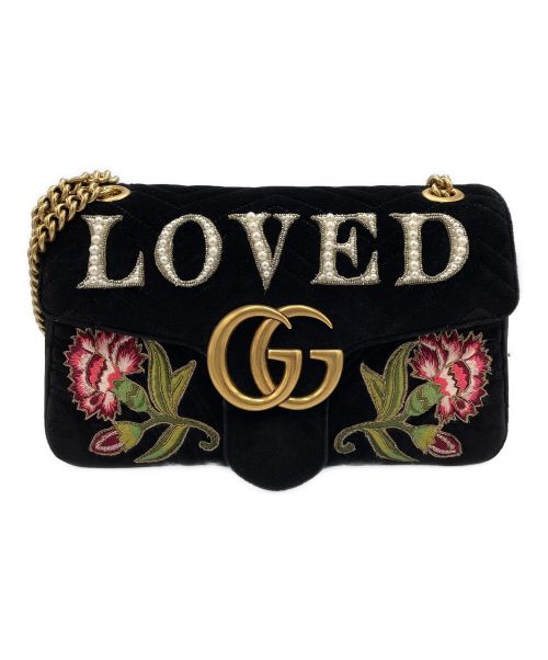 GUCCI（グッチ）GUCCI (グッチ) GGMARMONT LOVEDショルダーバッグ ブラック サイズ:‐の古着・服飾アイテム