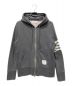 THOM BROWNE. NEW YORK（トムブラウンニューヨーク）の古着「CLASSIC FULL ZIP HOODIE4BAR ジップアップ フーディー」｜ダークグレー