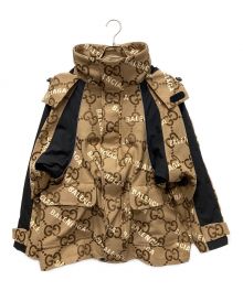 GUCCI×BALENCIAGA（グッチ×バレンシアガ）の古着「The Hacker Project Hacker Jumbo GG Jacket」｜ベージュ