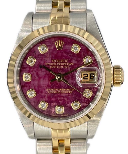 ROLEX（ロレックス）ROLEX (ロレックス) デイトジャスト 26 10Pダイヤ Ref.79173G ルビーダイアル サイズ:26mmの古着・服飾アイテム