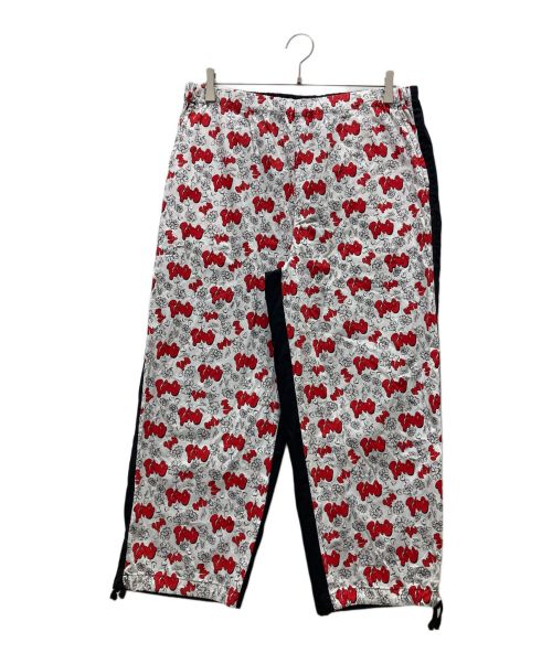 TAO COMME des GARCONS（タオ コムデギャルソン）TAO COMME des GARCONS (タオ コムデギャルソン) ワイドパンツ レッド×ホワイト サイズ:Mの古着・服飾アイテム