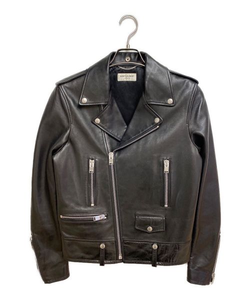 Saint Laurent Paris（サンローランパリ）Saint Laurent Paris (サンローランパリ) L01 / クラシックモーターサイクルレザージャケット ブラック サイズ:46の古着・服飾アイテム