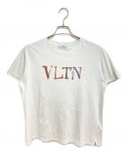 VALENTINOヴァレンティノ）の古着「VLTN ロゴTシャツ」｜ホワイト