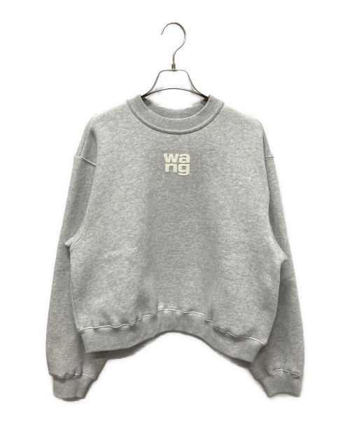 ALEXANDER WANG（アレキサンダーワン）ALEXANDER WANG (アレキサンダーワング) パフロゴスウェットシャツ ライトグレー サイズ:Sの古着・服飾アイテム