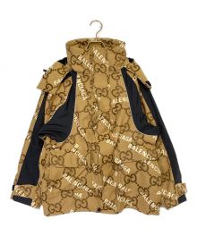 GUCCI×BALENCIAGA（グッチ×バレンシアガ）の古着「The Hacker Project Hacker Jumbo GG Jacket」｜ベージュ