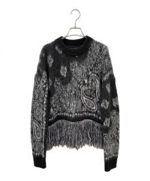 sacai（サカイ）の古着「Bandana Jacquard Knit Pullover」｜グレー