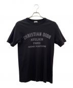 Diorディオール）の古着「ATELIER ロゴプリント Tシャツ」｜ブラック