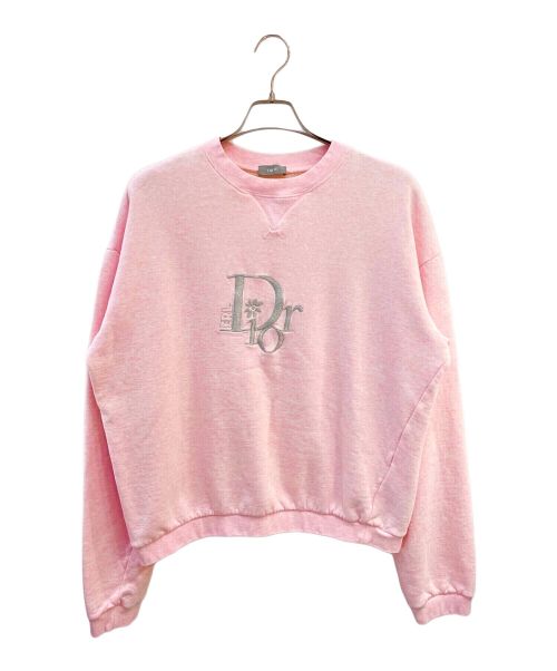 Dior（ディオール）Dior (ディオール) ERL (イーアールエル) Oversized Sweatshirt (オーバーサイズスウェットシャツ） ピンク サイズ:Mの古着・服飾アイテム