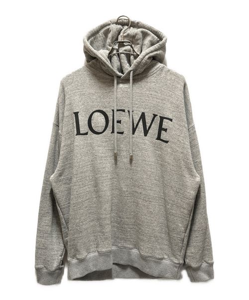 LOEWE（ロエベ）LOEWE (ロエベ) ルーズフィットパーカー ライトグレー サイズ:Lの古着・服飾アイテム