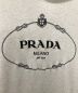 中古・古着 PRADA (プラダ) EMBROIDERED LOGO HOODIE ロゴフーディー アイボリー サイズ:XXL：100000円